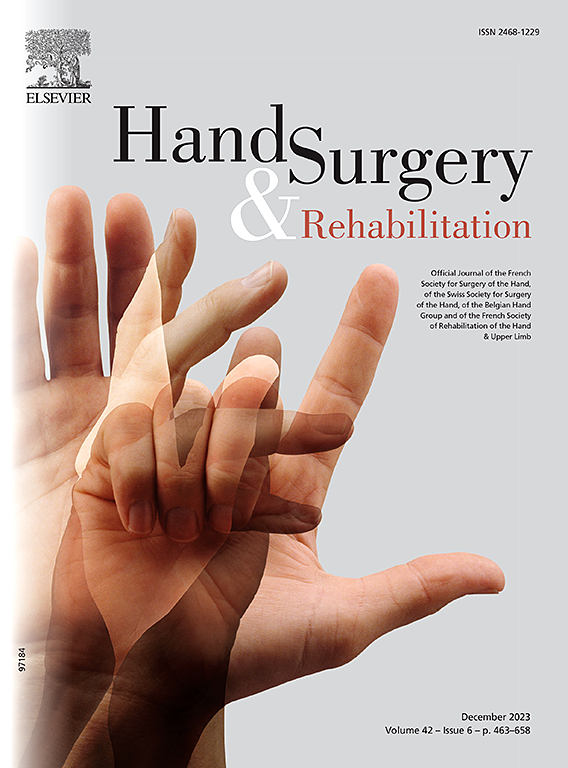 Go to journal home page - Hand Surgery and Rehabilitation